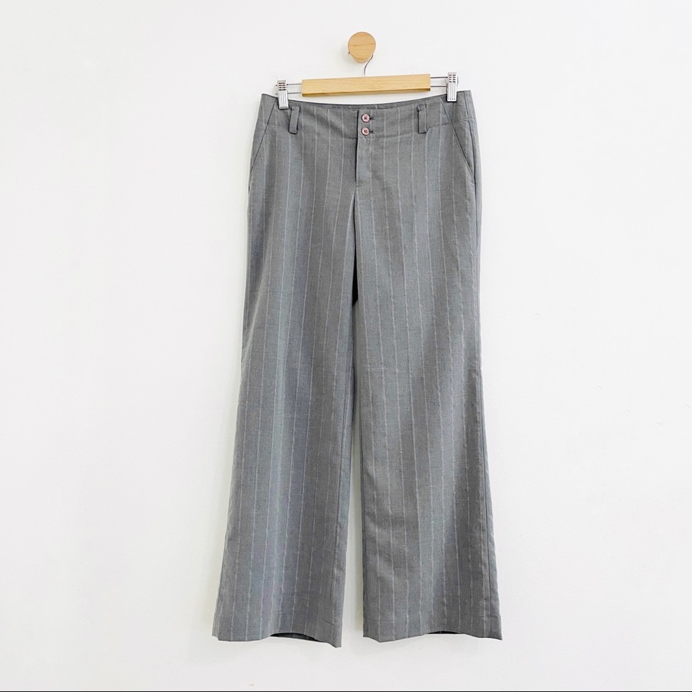 Banana Republic Factory Martin Fit Gray Striped Trousers